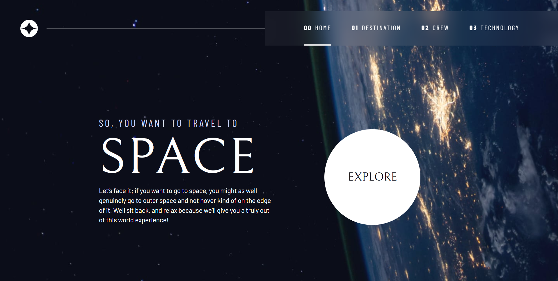 Space Travel Project Screenshot